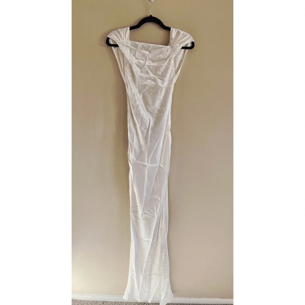 NWOT The Bar Pierre Gown Blanc Size 0 - Picture 8 of 13